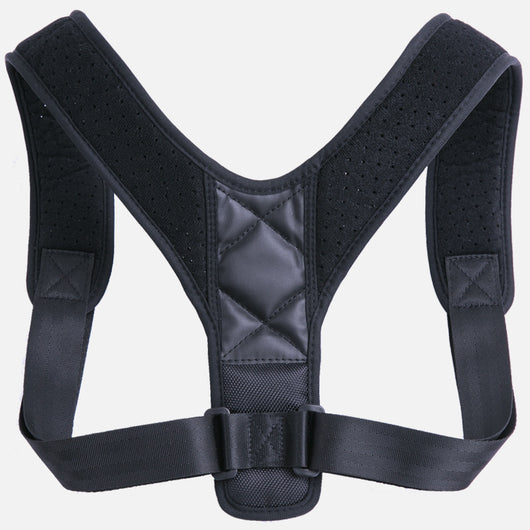 Black posture corrector on a white background